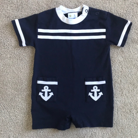 Florence Eiseman Sailor Romper (size 3m)